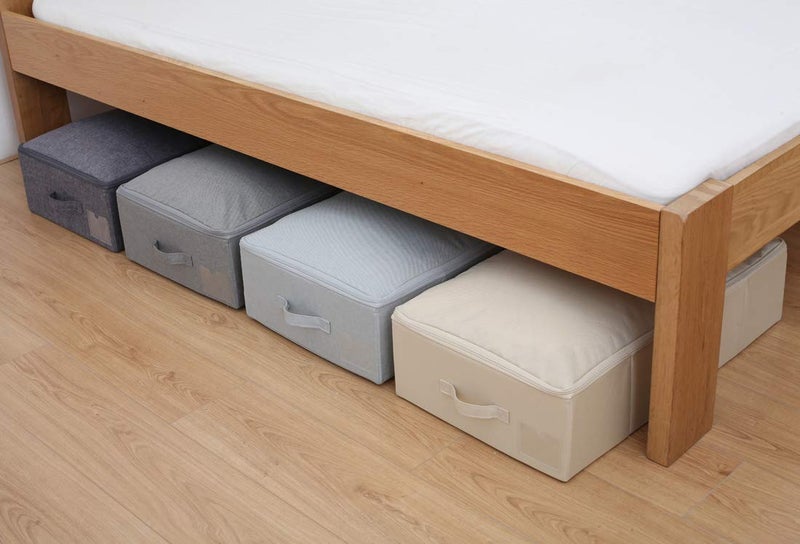 iwill CREATE PRO Under Bed Storage Container, Underbed Shoe Storage Organizer Box with Lid,Dark Gray - Image 5