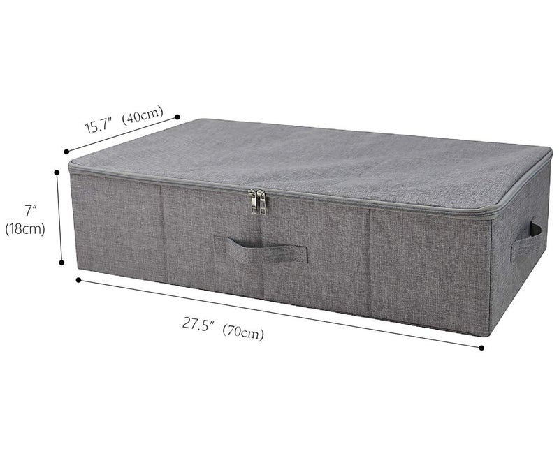 iwill CREATE PRO Under Bed Storage Container, Underbed Shoe Storage Organizer Box with Lid,Dark Gray - Image 3