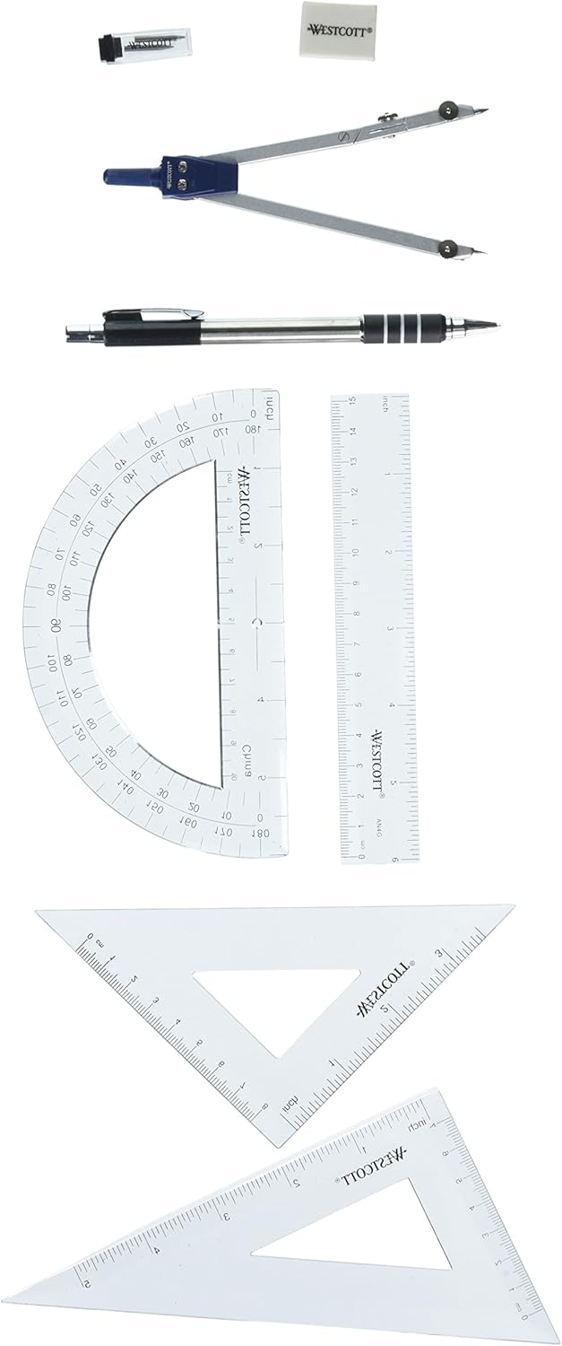 Westcott 8 Piece Math Set 15890 - Image 1