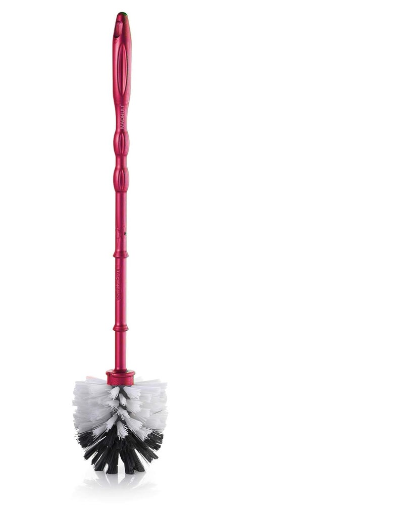MADHULI MADHULI Specially Designed Round Toilet Brush Pack of 1 Green Color May vary on Stock Availability - Image 1