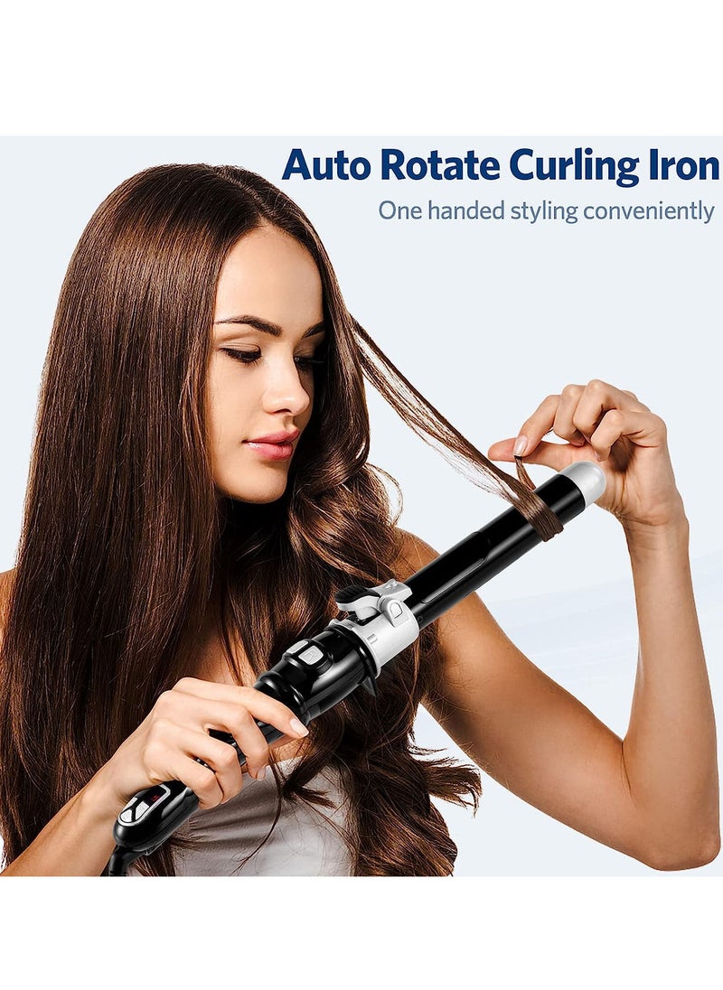 Sharpdo - Automatic Curling Iron Wand, Rotating Hair Curler for Long Hair, Auto Hair Styling Curler Dual Voltage Ceramic Tourmaline Curling Iron 1.1inch（28mm） - Image 1