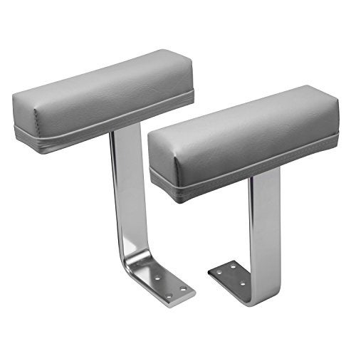 Wise 8WD444AR-717 Arm Rest with Aluminum Brackets and Mounting Hardware, Grey - Image 1