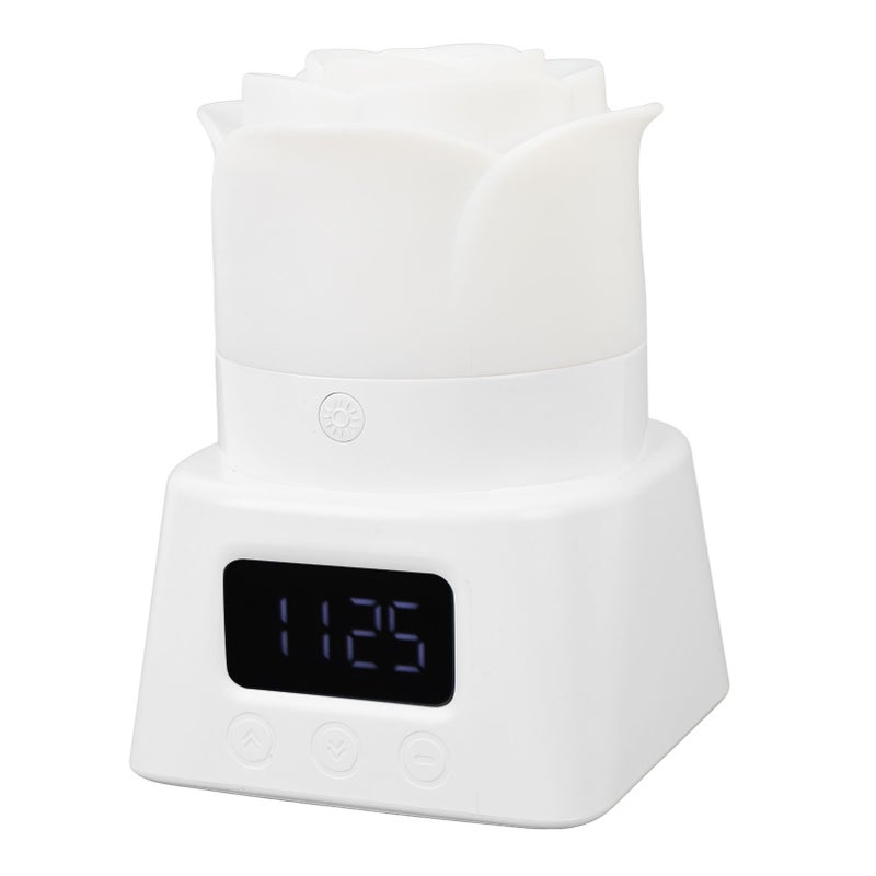 Night Light with Alarm Clock Touch Control RGB Lighting Rechargeable Color Changing Adjustable Brightness LED Bedside Lamp - Image 5