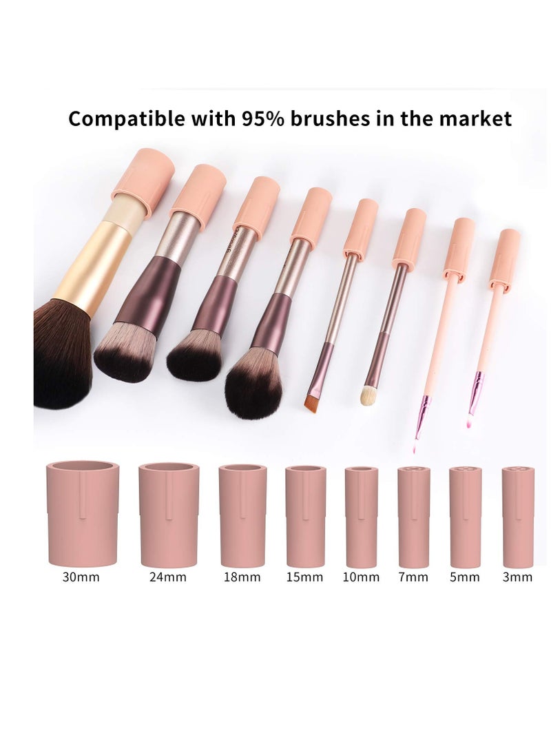 senbowe - Senbowe Upgraded Makeup Brush Cleaner and Dryer Machine, Electric Cosmetic Automatic Brush Spinner with 8 Size Rubber Collars, Wash and Dry in Seconds, Deep Cosmetic Brush Spinner for Brushes - Image 1