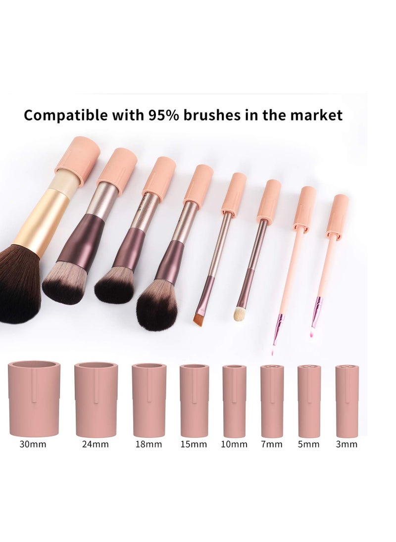 senbowe - Senbowe Upgraded Makeup Brush Cleaner and Dryer Machine, Electric Cosmetic Automatic Brush Spinner with 8 Size Rubber Collars, Wash and Dry in Seconds, Deep Cosmetic Brush Spinner for Brushes - Image 1
