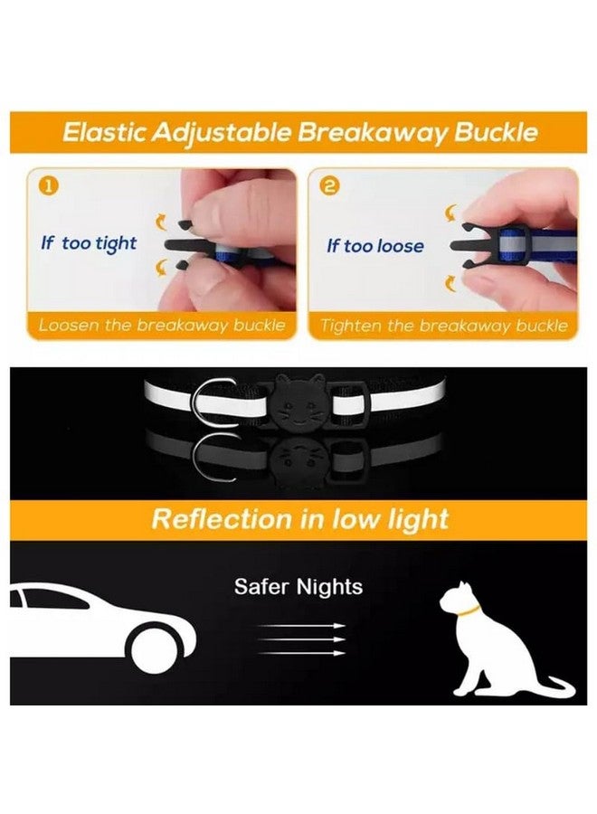 بت طوق قطط عصري بنمط ملون على شكل جرس لطيف قابل للتعديل للقطط والكلاب والقطط الصغيرة إكسسوارات للحيوانات الأليفة عبوة من قطعتين - Image 4