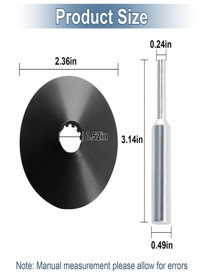 LanKstet RA1151 Router Subbase Centering Pin and Cone Guide for BOSCH Router RA1161,RA1162, RA1166,1617,1618 1613AEVS, 1617EVS ;1/4 or 1/2 Collet - Image 2
