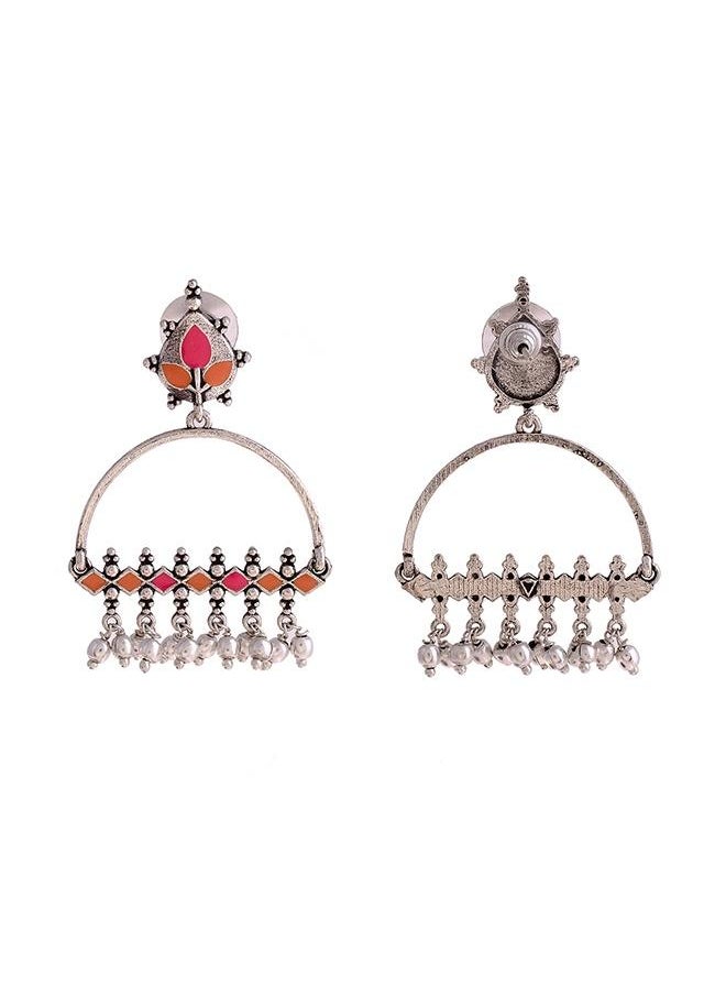 VOYLLA Bagh E Fiza Metal Embellisheds Earrings  - Image 4