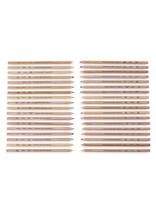 Prismacolor مجموعة أقلام الرصاص الملونة القابلة للذوبان في الماء من Premier Color Pencils، ألوان متنوعة، 36 قطعة  - Image 4