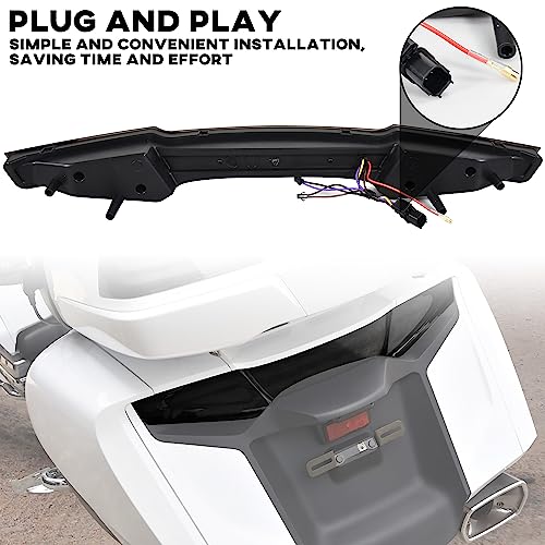 VEISUTOR 3-In-1 LED Rear Tail Light for Honda Gold Wing GL1800 2012-2017 Accessories, Smoked Lens Brake Running Turn Signal Light (Replace OEM 32126-MCA-S400) - Image 5