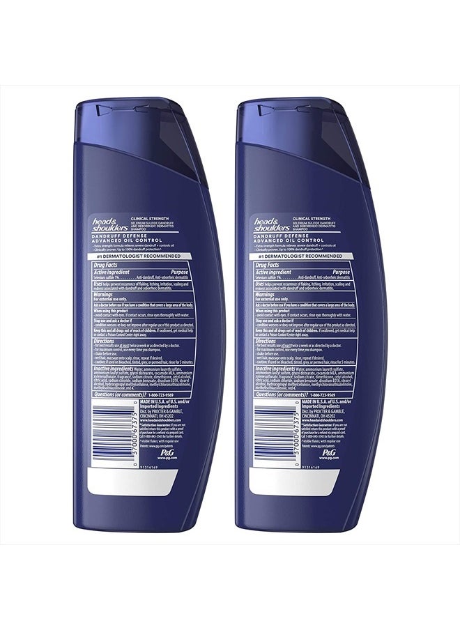 Head & Shoulders - (Set of 2) Clinical Strength Dandruff Shampoo, Advanced Oil Control with Citrus, 13.5 oz Each - Image 1