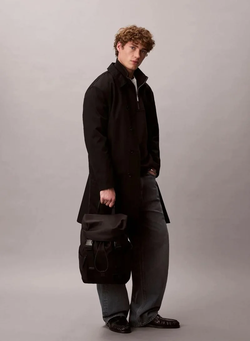 Calvin Klein Black Canvas Backpack for Men | Best Price UAE