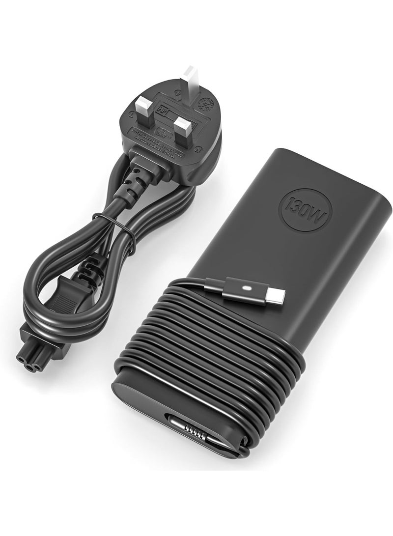 Zexen 130W USB C Laptop Charger Compatible with Dell XPS 15 17 Power Cord Fit for XPS 15 17 9500 9510 9520 9530 9700 9720 Precision 5530 2in1 5550 5750 3550 3560 Latitude 5420 5520 7310 9510 Laptop - Image 1