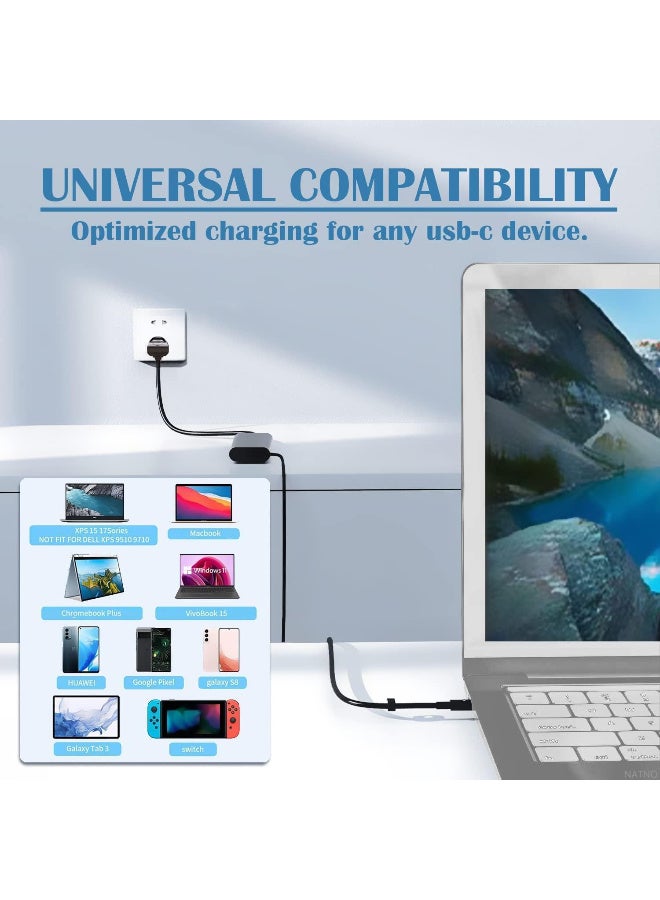 Zexen 130W USB C Laptop Charger Compatible with Dell XPS 15 17 Power Cord Fit for XPS 15 17 9500 9510 9520 9530 9700 9720 Precision 5530 2in1 5550 5750 3550 3560 Latitude 5420 5520 7310 9510 Laptop - Image 5