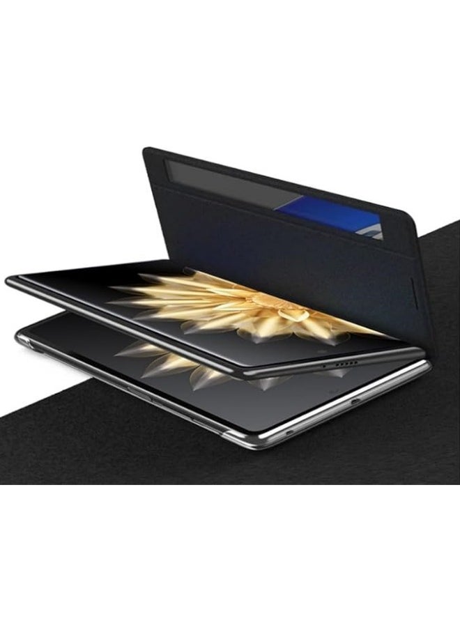 General - Compatible with Honor Magic V2 Intelligent Window High-end Business Leather Case, Foldable Screen, Full Protective Case - Image 1