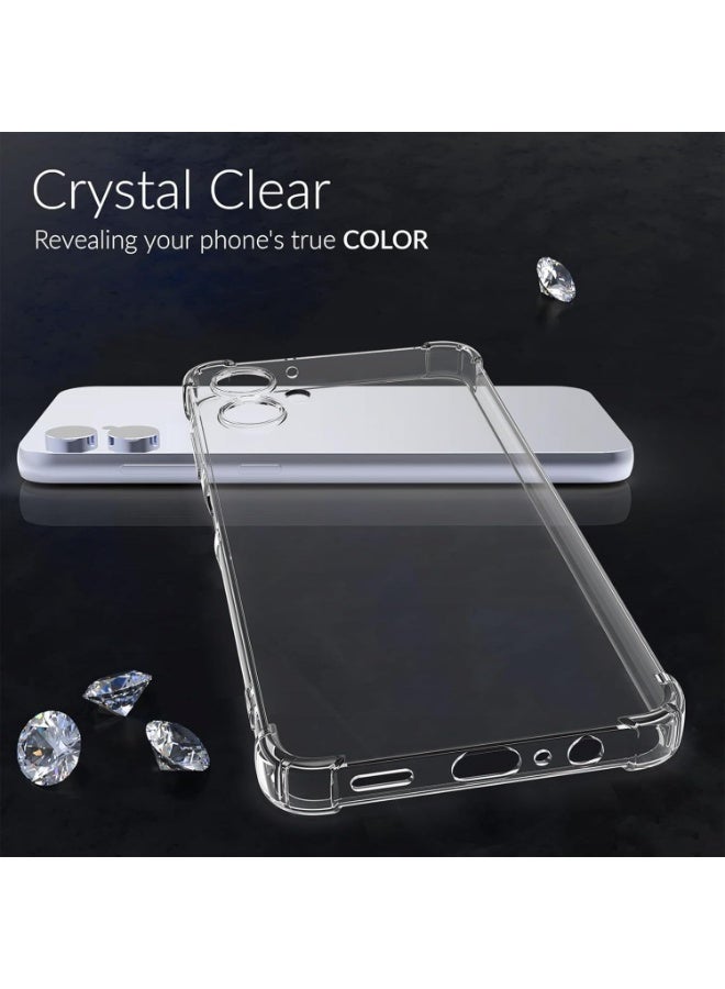 SanHu for Samsung Galaxy A06 4G 2-In-1 Thin Soft Case Cover, Anti Drop Protection, Anti Fingerprint, Durable, Easy To Clean And Install, Frosted Protective Case+Transparent Four Corner Anti Drop Protective Case - Image 5