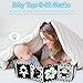 Cawgug Black and White High Contrast Baby Toys for Newborn Brain Development Tummy Time Soft Book Babies 03 612 Months Montessori Learning Activities Infant and Sensory Visual Stimulation Toys - Image 3