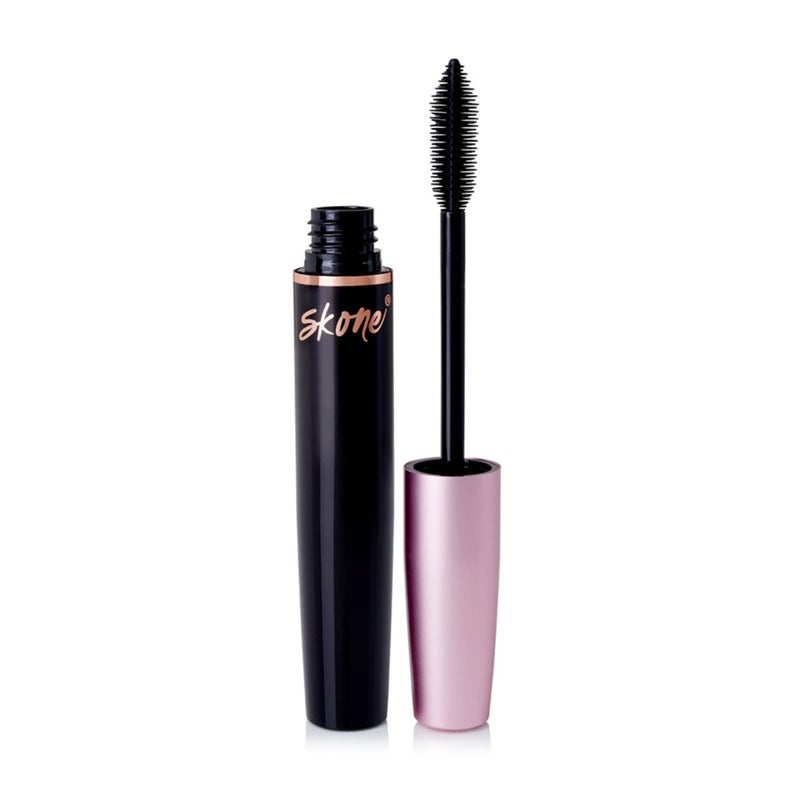Skone Cosmetics Insanely Intense Luxe Waterproof Mascara  Black SmudgeProof  LongLasting  Volumizing  Lengthening for Dramatic Lash Lift  False Lash Effect  Bold Eye Mascara 034 oz