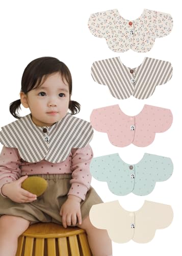 Konny Baby Bibs 360 Rotate Super Absorbent QuickDry 357Pack Teething Drooling Boys Girls Baby Essentials - Image 1