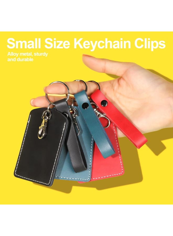 60Pcs Swivel Lobster Clasps, Key Ring, Keyrings, 30PCS Lobster Clasps and 30PCS Key Ring Hoops, Swivel Lanyard Snap Hooks, Key Rings for Keychain Key Ring Chain for Craftts - Image 4
