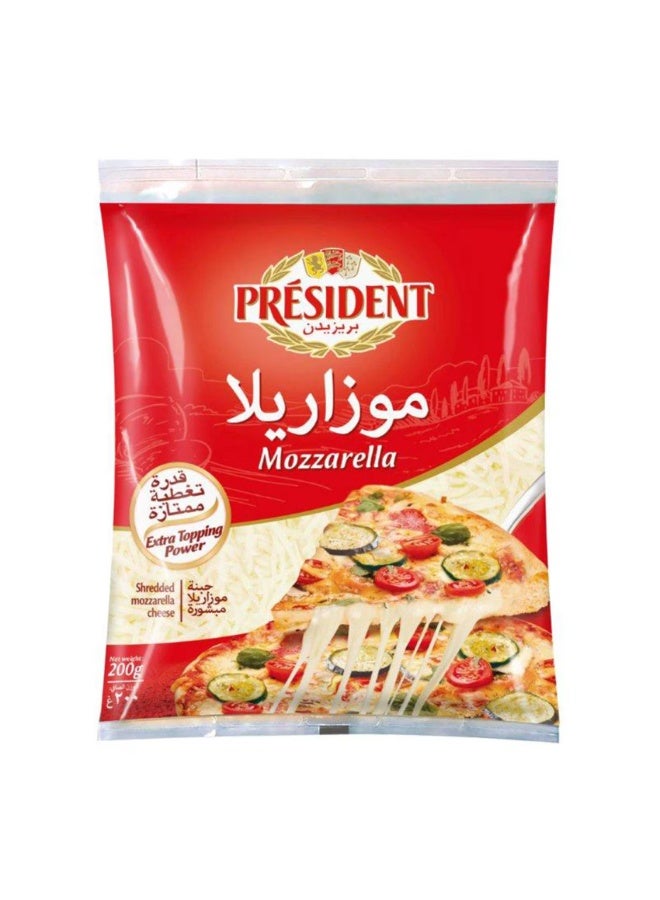 President Shredded Mozzarella Cheese 200g
