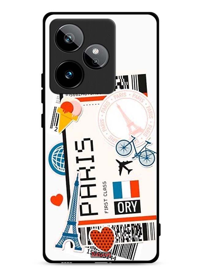 Tolwak Realme GT 7 5G Protective Case Cover Paris Sticker