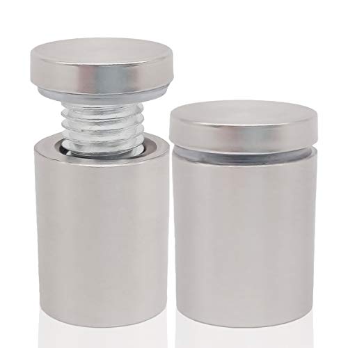 Lantee 5/8" x 1" Wall Standoff Mounts Screws, Lantee 8 Pcs 16 x 25mm Stainless Steel Mounting Hardware Bolts for Signs, Glass, Acrylic, Graphics, Panels - Image 1