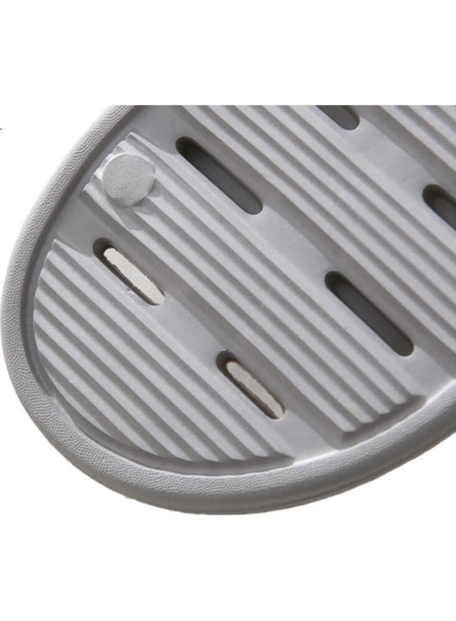 GUOLUOFEI Bathroom Slippers Women Summer Bath Anti-Slip Hollow Out Water Leakage Indoor Home Cool Slippers Men Light Blue Size 40-42 - Image 1
