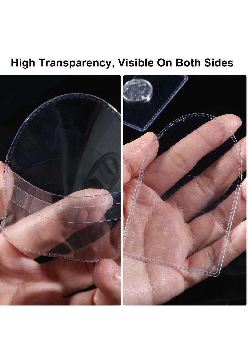 Single Pocket Coin Sleeves, 50 Pcs Collectors Individual Clear Plastic Sleeves Holders Small Pouch Protector for Coins Jewelry and Items Storage (2.2 Inches) - Image 2