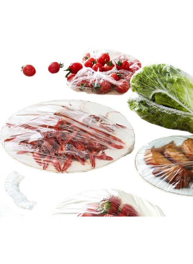 JD.com Jd Jingzao Food Storage Covers, Plastic Wrap Food Preservation Bags, Disposable Elastic Drawstring Covers For Various Bowl Sizes [300 Pieces] - Image 3