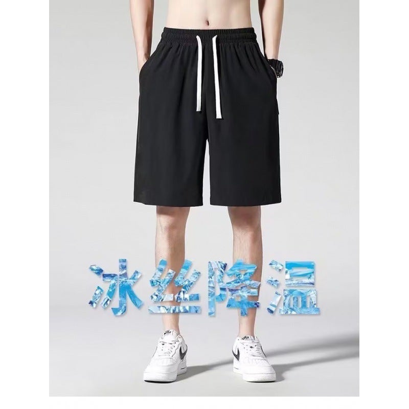 Mens Summer Casual Shorts American Style Plus Size Black  - Image 4