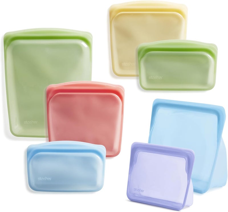 Stasher 7-Pack Reusable Silicone Bags - Image 1