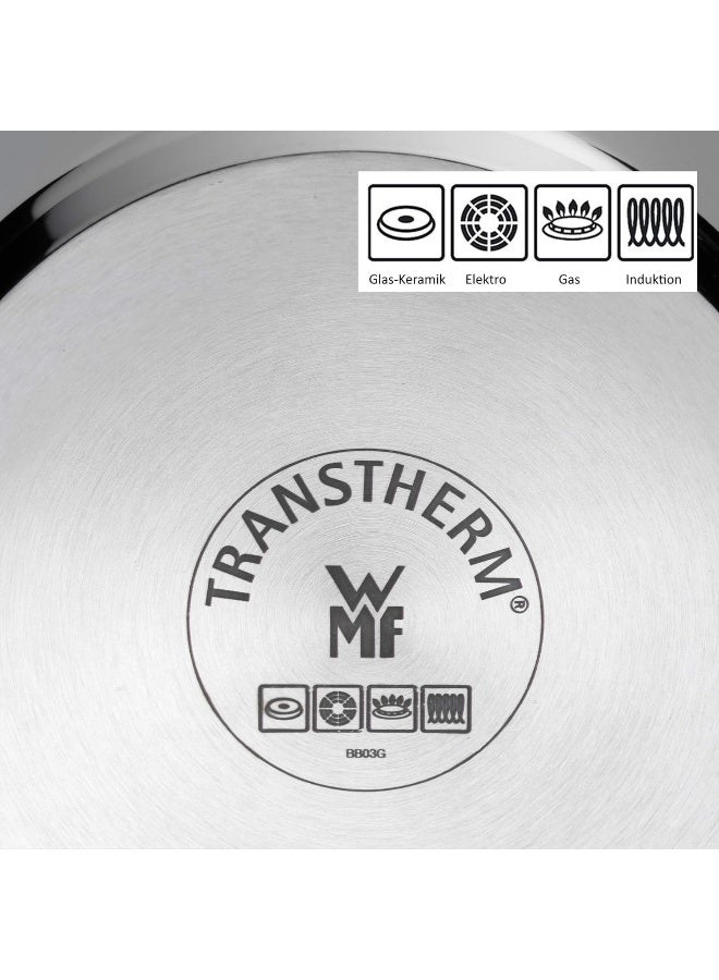 WMF 2 Pieces Pasta Pot 18 Cm Pasta Pot O 18 Cm Approx 3L Mini Stackable Pouring Rim Metal Lid Cromargan Stainless Steel Brushed Suitable For All Stove Tops Including Induction Dishwasher Safe - Image 3