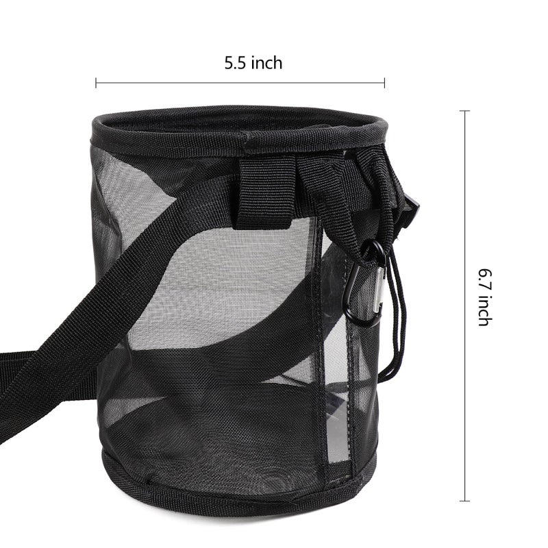 RESTCLOUD Small Butterfly Habitat, Insect Mesh Cage, Caterpillar Enclosure, Bug Terrarium Critter Cage Portable with Clip and Strap 5.5 x 6.7 Inches - Image 4