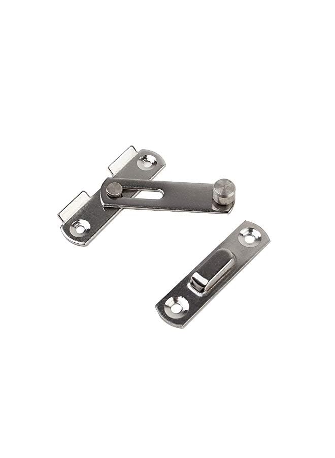 sen Latch Gate Latches, SEN Sliding Safety Door Lock for Pet Gate,Cabinet Furniture, Window, Brushed Finish Silver  - Image 4