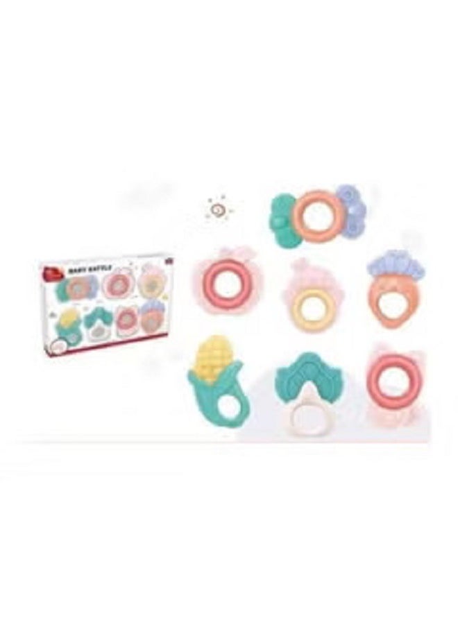 ماركة غير محددة Newborn Silicone Teethers And Teether Set (7 Pieces)  - Image 2
