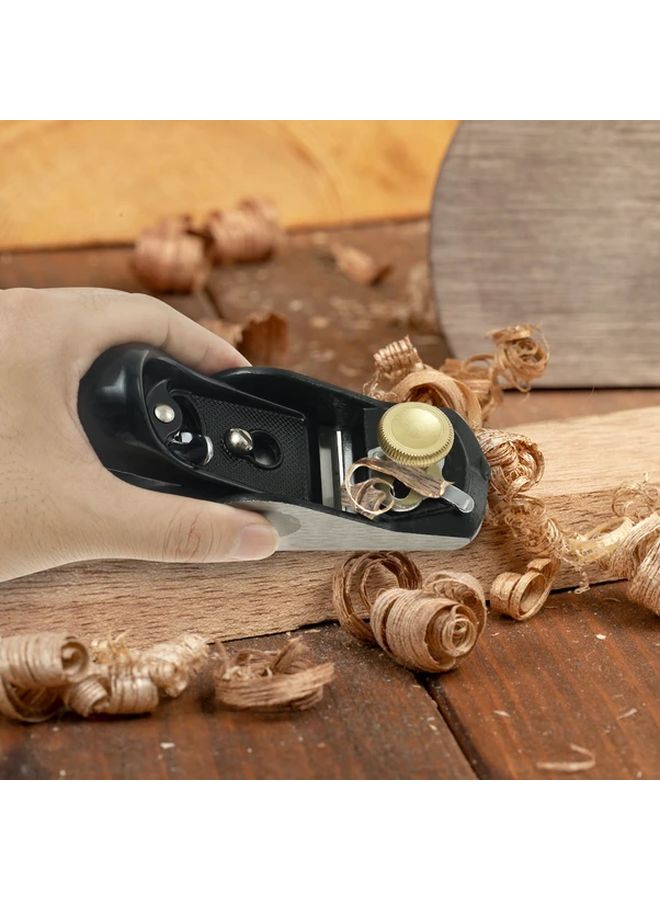1pc Mini Hand Planer Carbon Steel Adjustable Depth Woodworking Tool For Trimming - Image 2