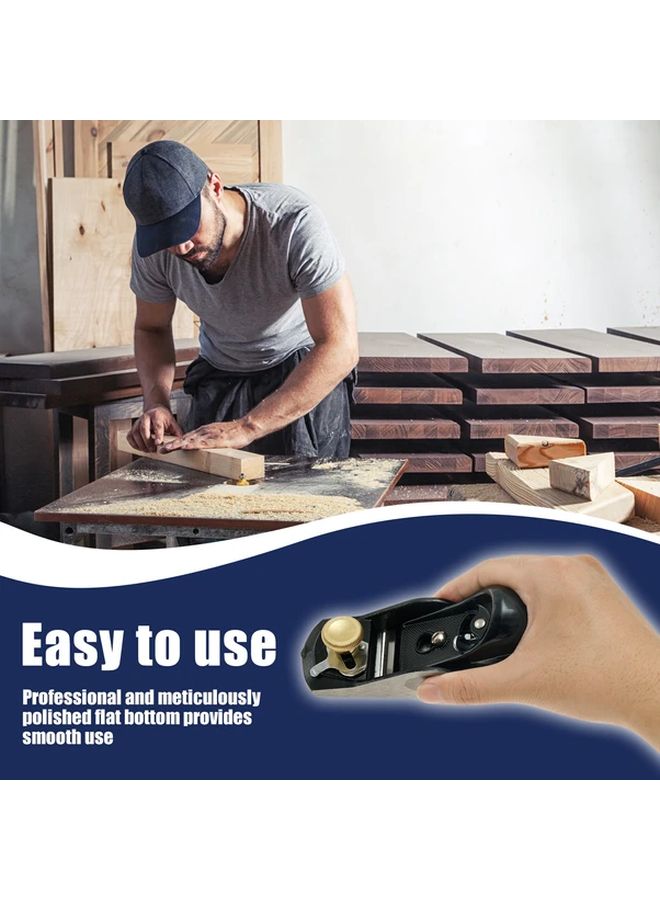 1pc Mini Hand Planer Carbon Steel Adjustable Depth Woodworking Tool For Trimming - Image 5