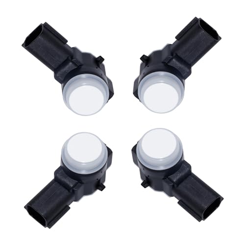 MANATEE Bumper Park Assist Object Sensor 23428268 for Cadillac Chevy GMC Buick Silverado Sierra 1500 2500 3500 HD Yukon XL Encore Lacrosse CTS CT6 XT5 XTS, 52050134 84078131 84153946 4PCS, White - Image 1