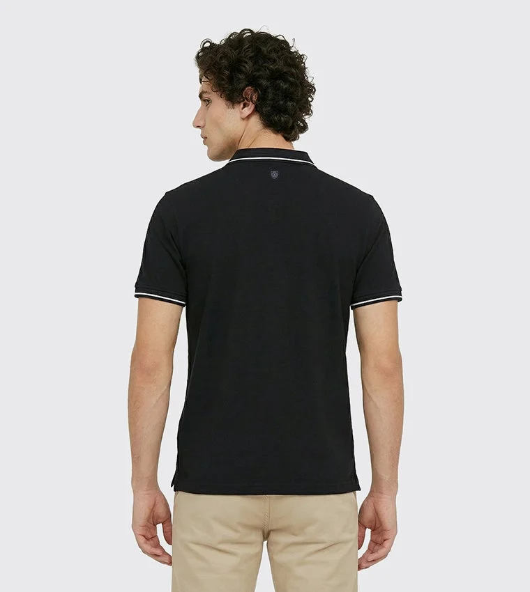 بيفرلي هيلز بولو كلوب Bhpc Mens Black Short Sleeve Polo