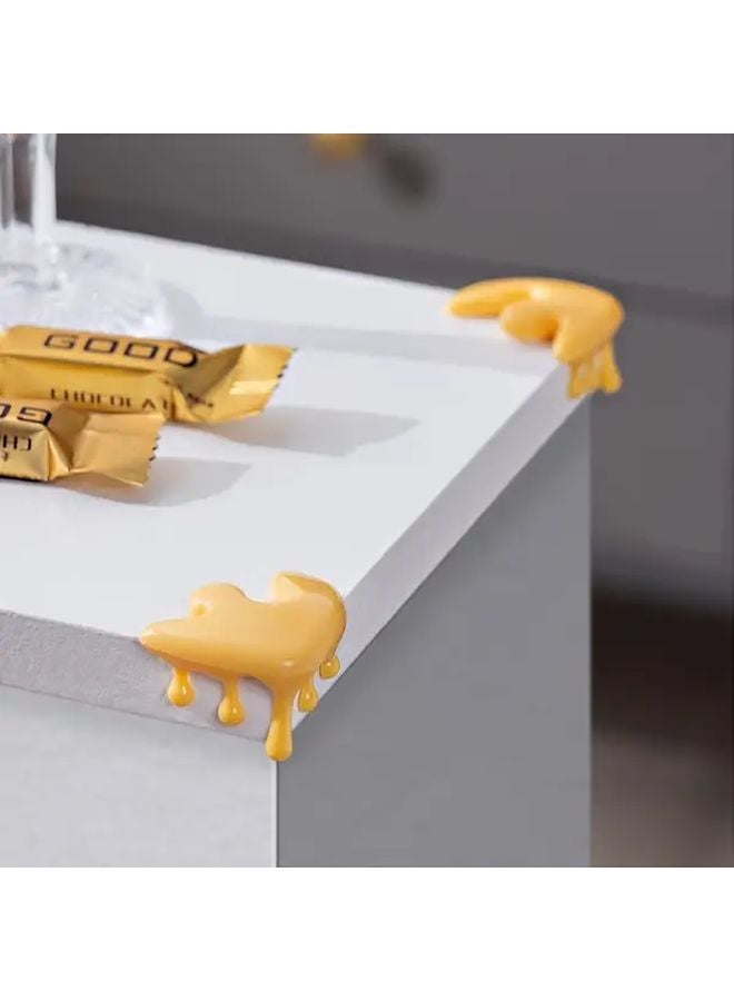 4 Pack Black Water Drop Corner Protectors Furniture Edge Cushions Table Leg Bumper Guards - Image 5