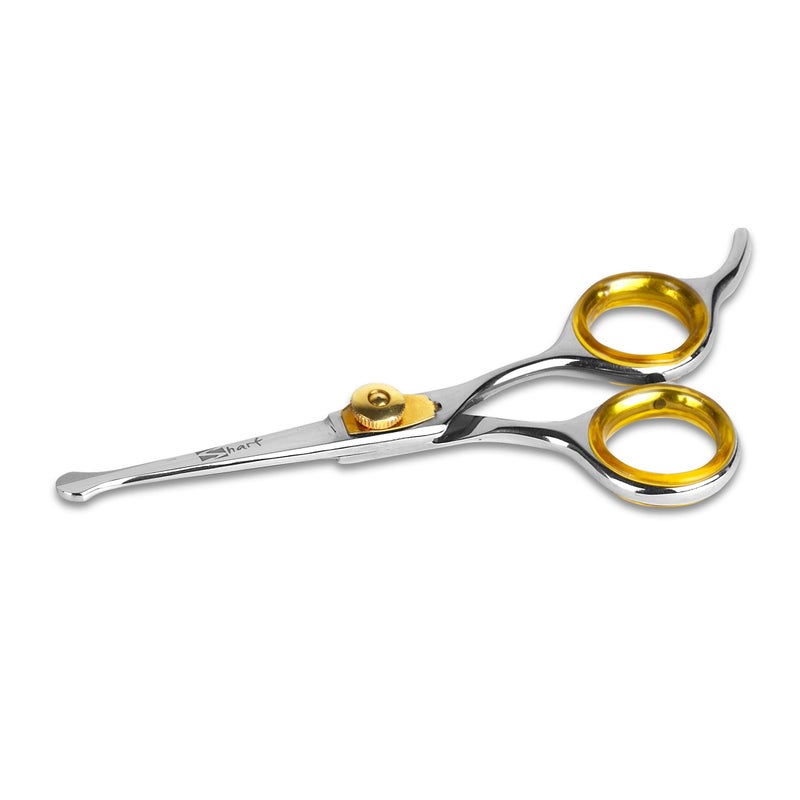 Sharf Gold Touch 4.5 Inch 440c Japanese Stainless Steel Pet Grooming Scissor with Round tip and Ballpoint for Safety - Image 1