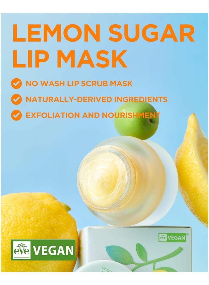 Tocobo Lemon Sugar Lip Mask – Korean Vegan Lip Scrub & Overnight Exfoliating Treatment for Dry, Chapped Lips – Hydrating, Plumping, Smoothing – Glazed Balm Texture, Non-Sticky, 0.68oz - Image 2