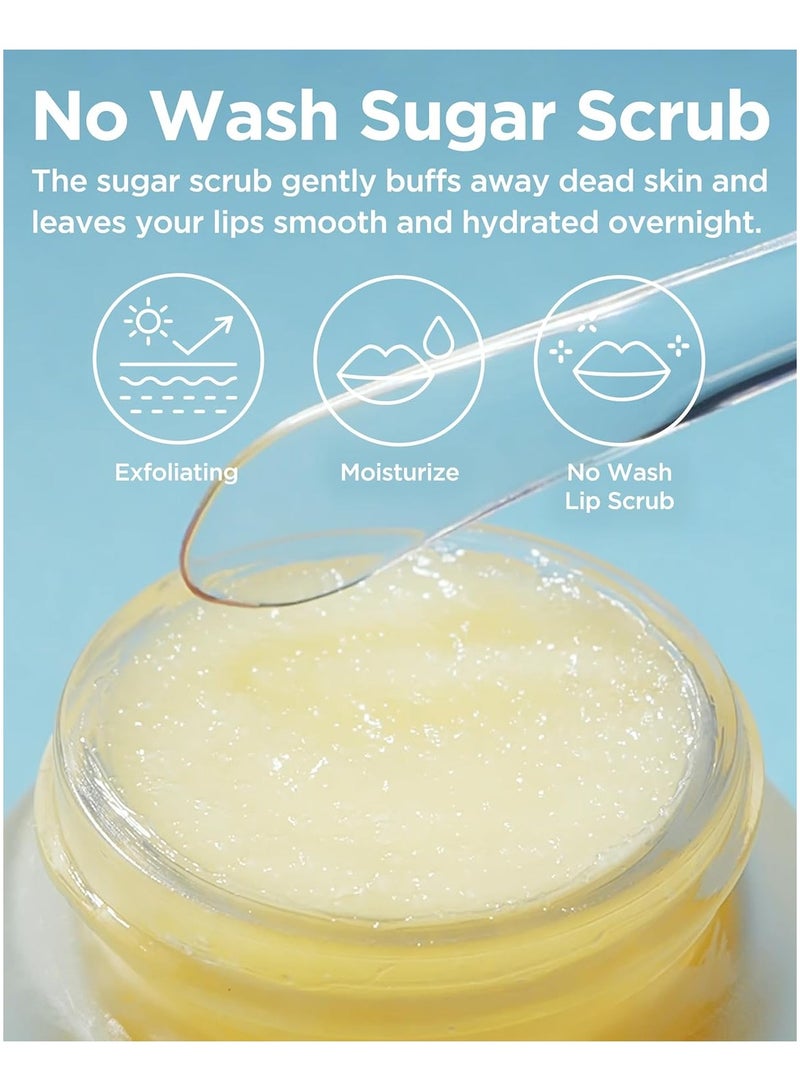 Tocobo Lemon Sugar Lip Mask – Korean Vegan Lip Scrub & Overnight Exfoliating Treatment for Dry, Chapped Lips – Hydrating, Plumping, Smoothing – Glazed Balm Texture, Non-Sticky, 0.68oz - Image 3