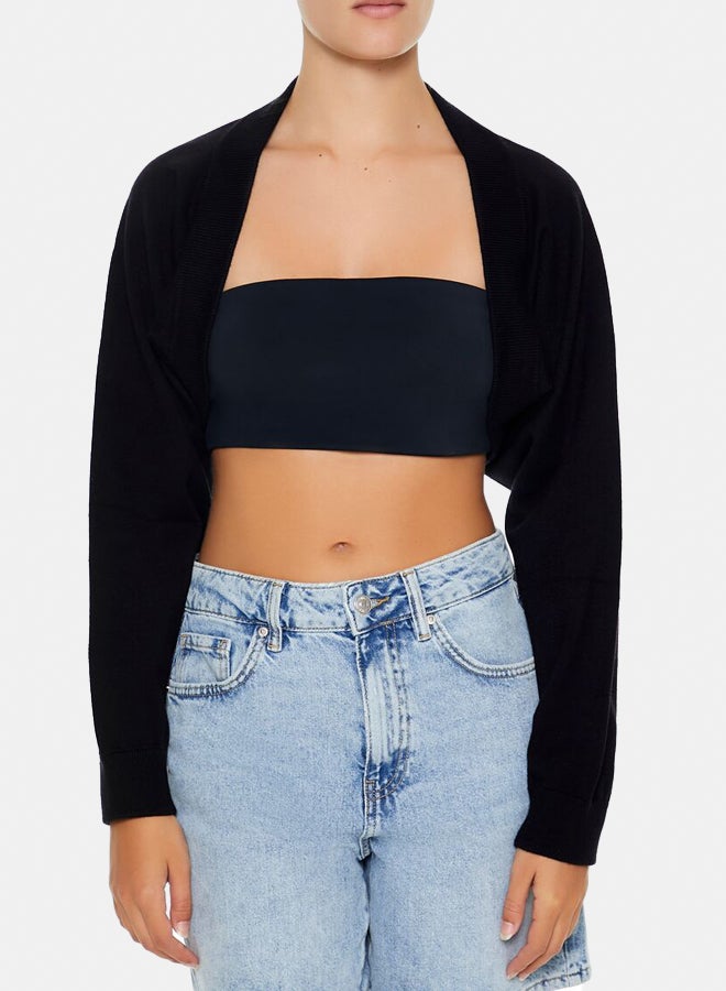 FOREVER 21 Open-Front Shrug Sweater - Image 1