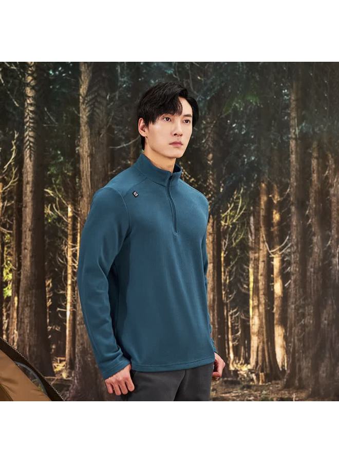 Toread Men's Autumn Winter Outdoor Lightweight Fleece Jacket Stand Collar Anti-static Casual Coat Tacccm91361 - Image 3