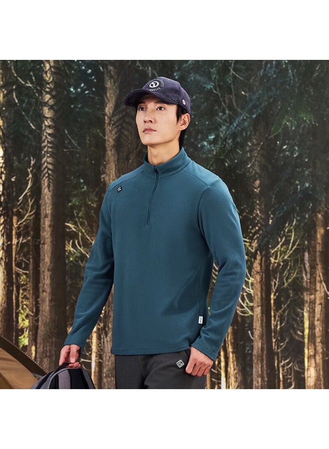 Toread Men's Autumn Winter Outdoor Lightweight Fleece Jacket Stand Collar Anti-static Casual Coat Tacccm91361 - Image 4