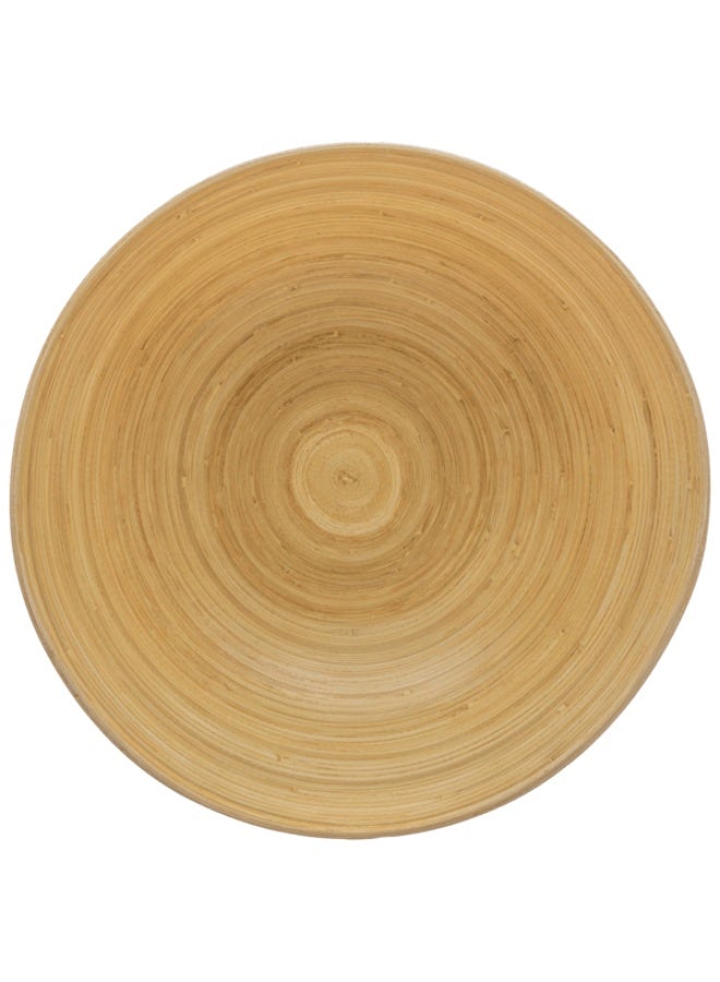 Five Simply Smart Smart Bamboo Salad Bowl White and Brown 30cm - Image 2