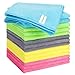 Forggon 15pcs Microfiber Cleaning Cloth Lint Free Absorbent Streak Free NonAbrasive Reusable and WashableCleaning Towels with 5 Color Assorted115X115GreenBlueYellowPinkGrey - Image 1