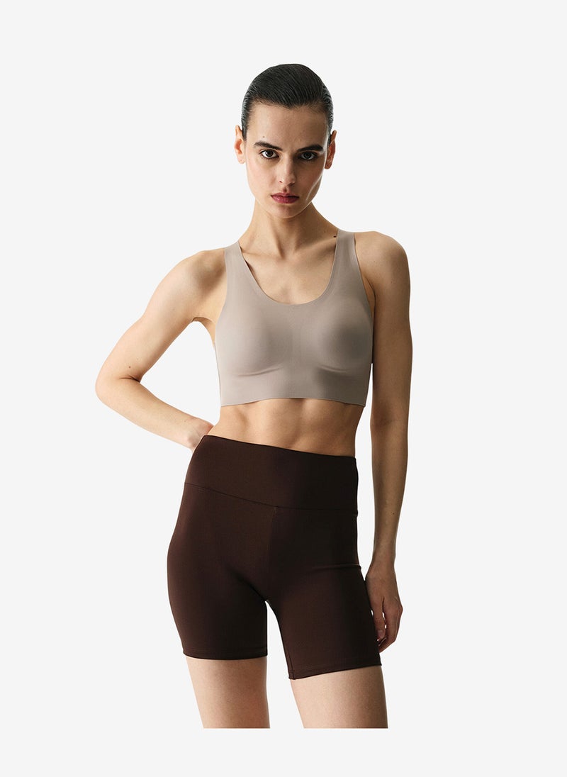 Penti Women Smooth Feel Hot Pants Brown Shorts - Image 1